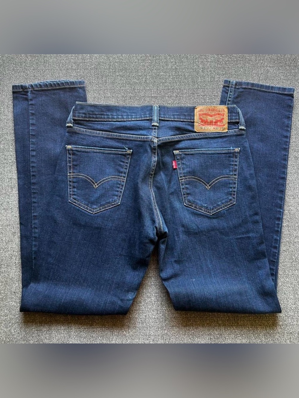 Levi's 511 Dark Blue Slim Straight Leg Jeans